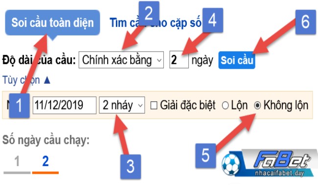 Bước 2: Truy cập web và tiến hành soi cầu