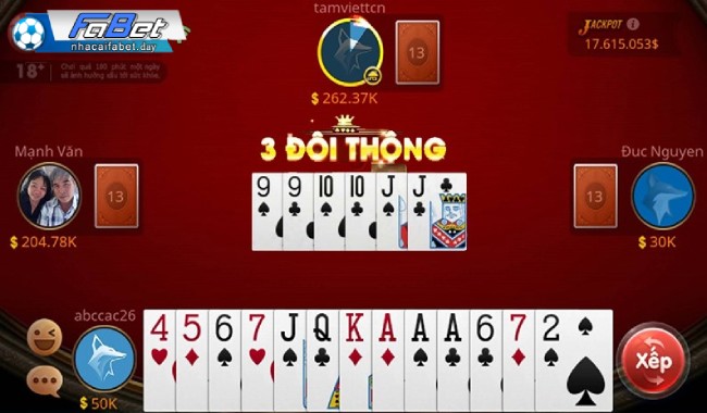 Game đánh bài tiến lên