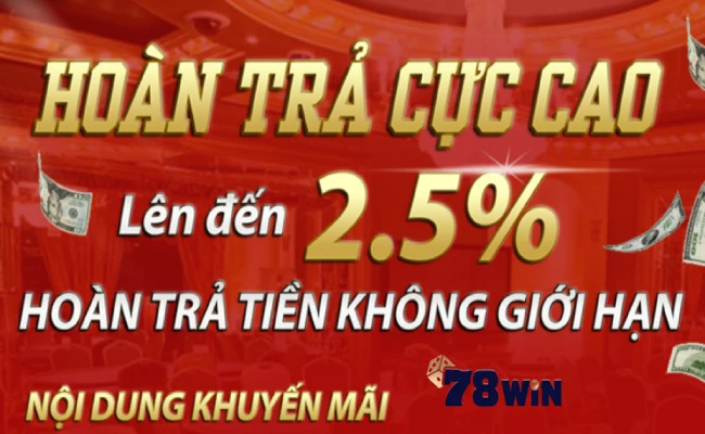 Các điều khoản liên quan đến khuyến mãi hoàn thua 78WIN